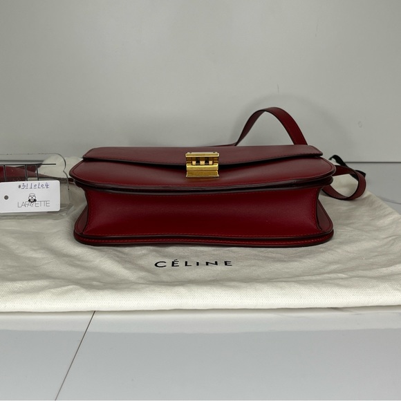 Celine Medium Classic Box-Red - Picture 4 of 5